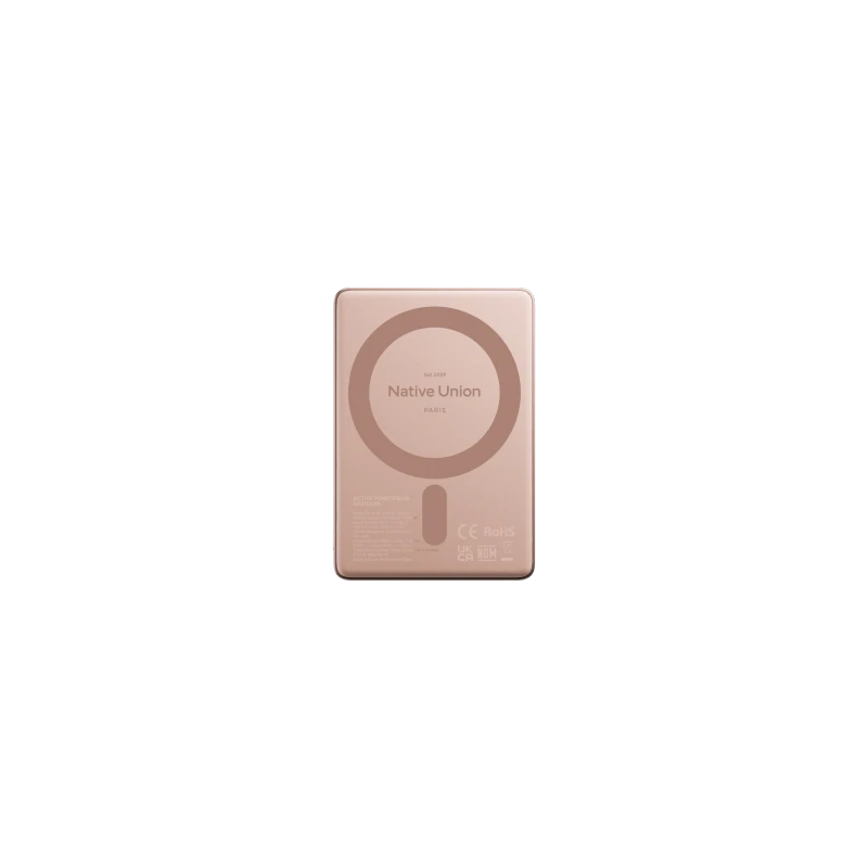 Native Union Active Power Bank - magnetyczny powerbank 5000 mAh kompatybilny z MagSafe i Qi2, kabel USB-C - USB-C 15 cm w zestaw