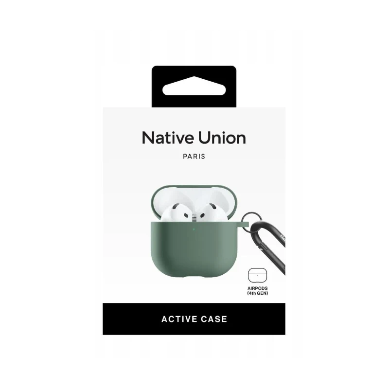 Native Union Active Case - silikonowe etui ochronne na AirPods 4 (slate green)