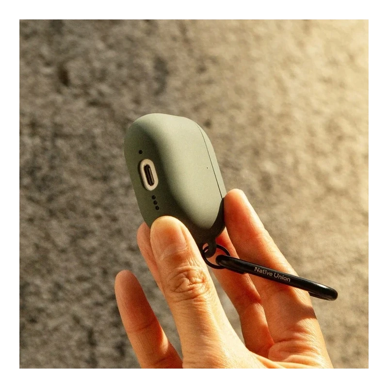 Native Union Active Case - silikonowe etui ochronne na AirPods 4 (slate green)