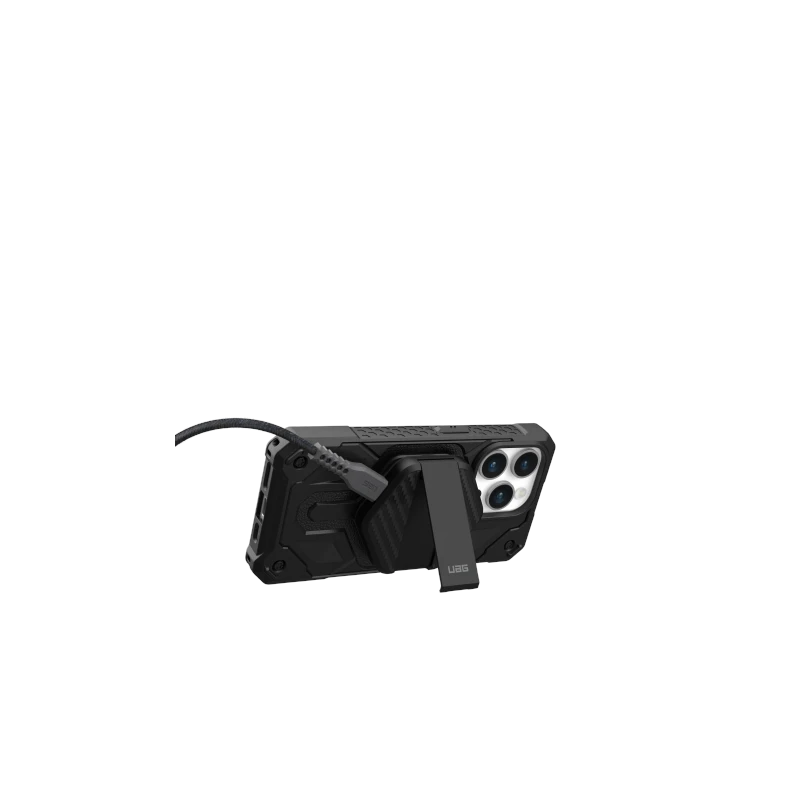 UAG Wireless Charger - bezprzewodowa ładowarka 15W z podstawką, kompatybilna z MagSafe (black / carbon fiber)