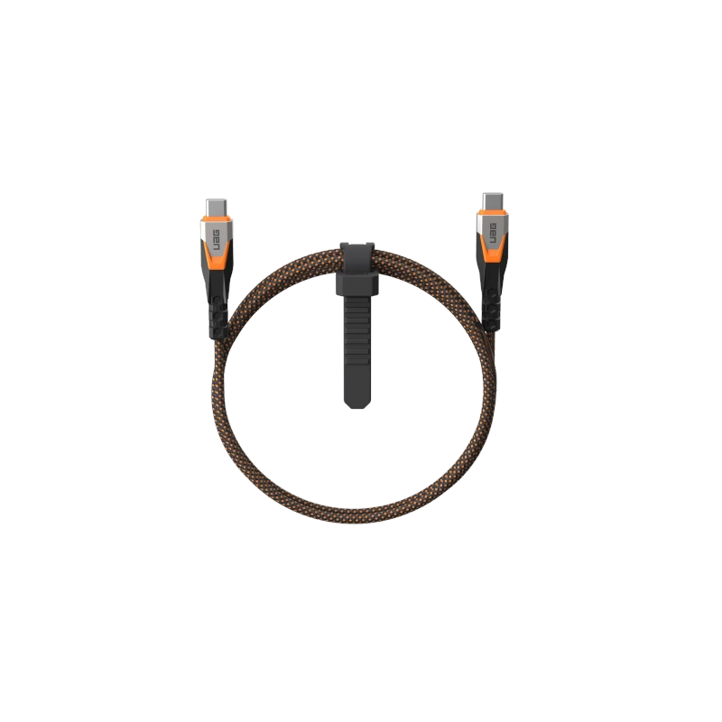 UAG SRGE - kabel USB-C - USB-C, USB 3.2 Gen2 240W/20Gbps, 75 cm (black/orange)