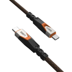 UAG SRGE - kabel USB-C - USB-C, USB 3.2 Gen2 240W/20Gbps, 75 cm (black/orange)