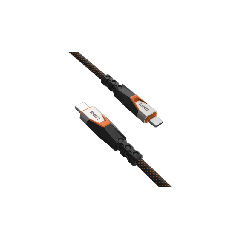UAG SRGE - kabel USB-C - USB-C, USB 3.2 Gen2 240W/20Gbps, 75 cm (black/orange)