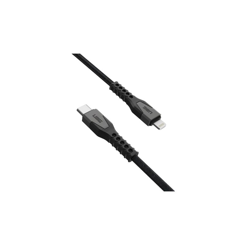 UAG Rugged Cable - kabel USB-C - lightning 30W, 1,5 m (black/gray)