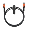 UAG Rugged Cable - kabel USB-C - lightning 30W, 1,5 m (black/orange) [mto]