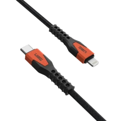 UAG Rugged Cable - kabel USB-C - lightning 30W, 1,5 m (black/orange) [mto]
