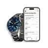 Zegarek Withings Nova smartwatch z szafirowym szkłem pomiarem tętna SPO2 EKG - niebieski