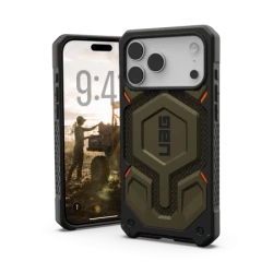 UAG Monarch Pro - etui do iPhone 17 Pro Max kompatybilne z MagSafe (kevlar element green)