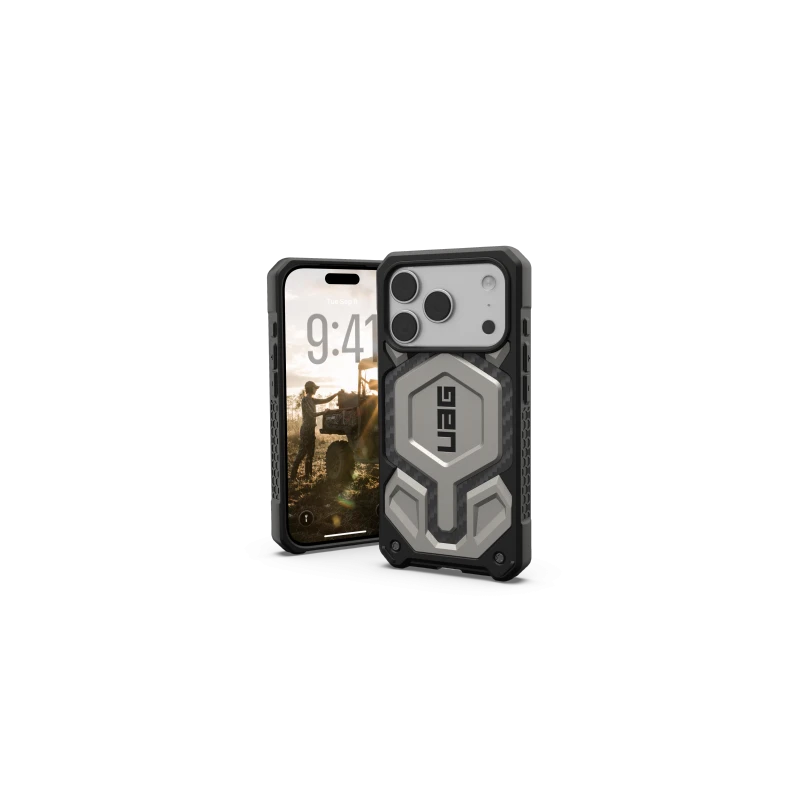 UAG Monarch Pro - etui do iPhone 17 Pro kompatybilne z MagSafe (titanium)