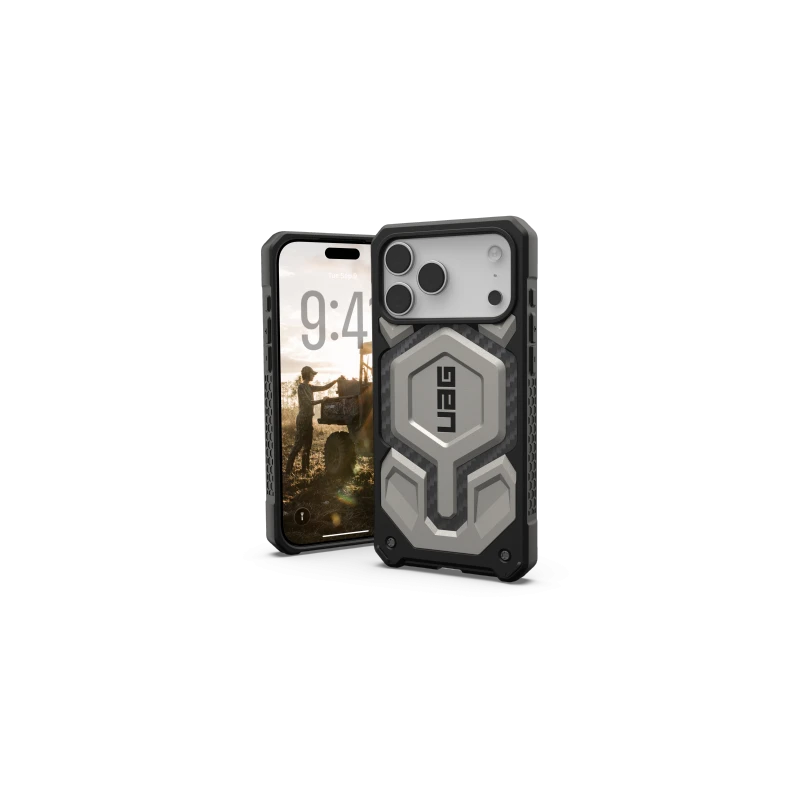 UAG Monarch Pro - etui do iPhone 17 Pro Max kompatybilne z MagSafe (titanium)