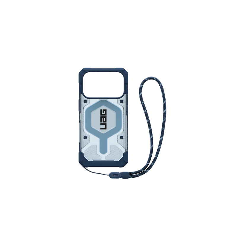 UAG Pathfinder Clear MagSafe Bundle - etui do iPhone 17 Pro kompatybilne z MagSafe oraz smycz na nadgarstek (blues)