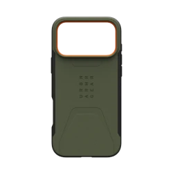 UAG Civilian MagSafe - etui do iPhone 17 Pro Max kompatybilne z MagSafe (olive/orange)