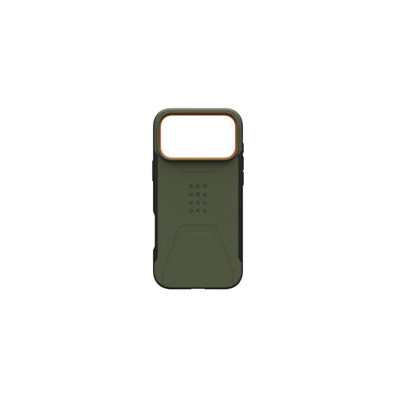 UAG Civilian MagSafe - etui do iPhone 17 Pro Max kompatybilne z MagSafe (olive/orange)