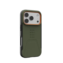 UAG Civilian MagSafe - etui do iPhone 17 Pro kompatybilne z MagSafe (olive/orange)