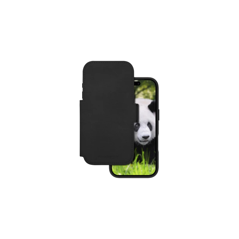 dbramante 1928 Lynge MS - skórzane etui do iPhone 17 Pro kompatybilne z MagSafe (black)