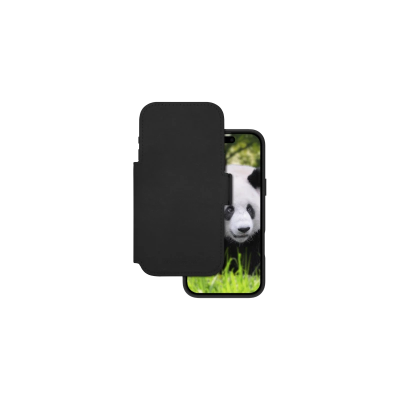 dbramante 1928 Lynge MS - skórzane etui do iPhone 17 Pro Max kompatybilne z MagSafe (black)