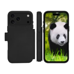 dbramante 1928 Lynge MS - skórzane etui do iPhone 17 Pro Max kompatybilne z MagSafe (black)