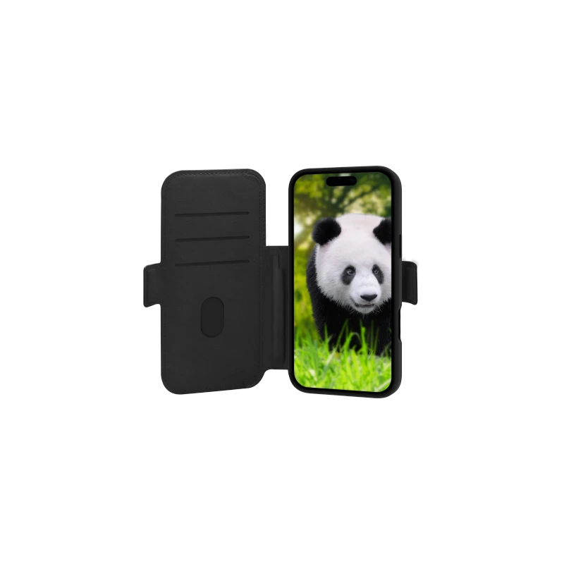 dbramante 1928 Lynge MS - skórzane etui do iPhone 17 Pro Max kompatybilne z MagSafe (black)