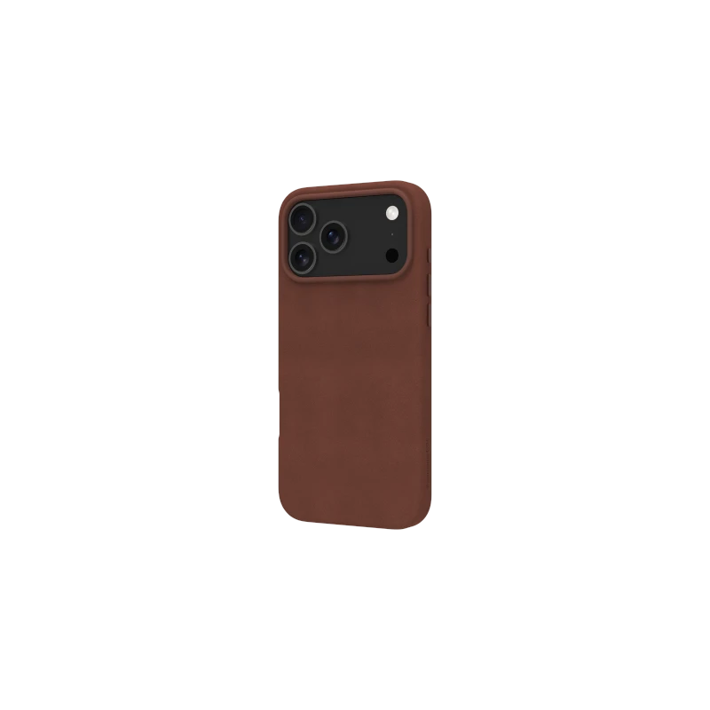 dbramante 1928 Lynge MS - skórzane etui do iPhone 17 Pro Max kompatybilne z MagSafe (dark tan)