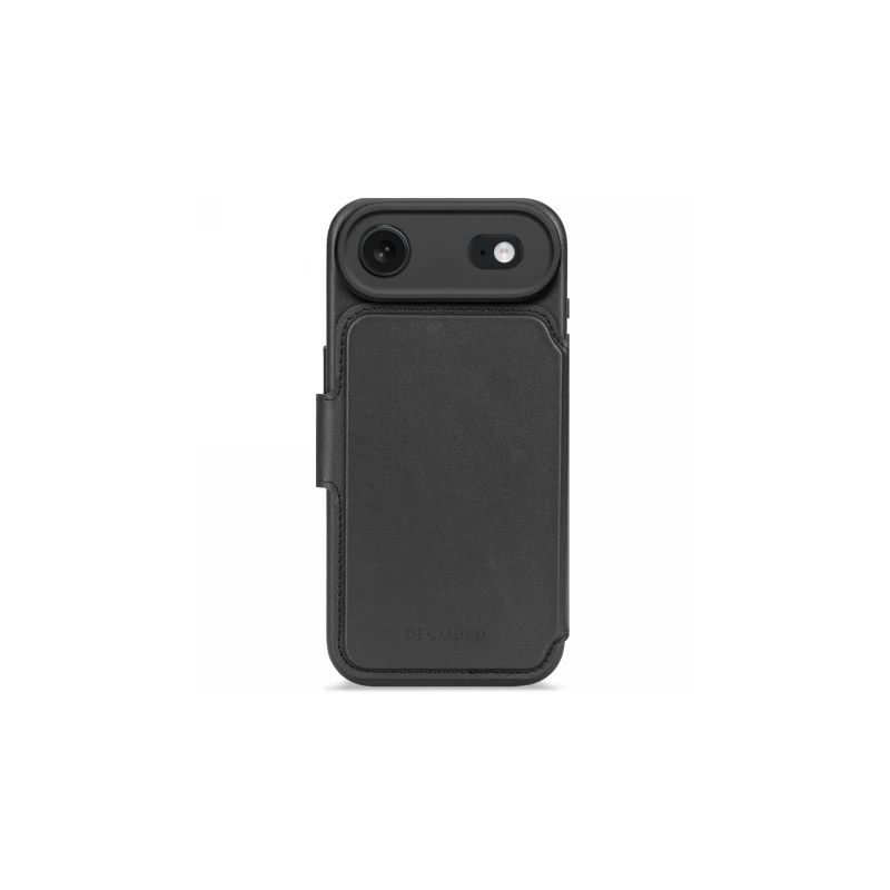 Decoded case dwuczęściowe etui z klapką iPhone 17 Air MagSafe skóra (black)