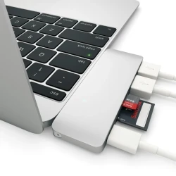 Satechi Type-C USB Passthrough Hub USB-C 60W, 2x USB-A, micro/SD