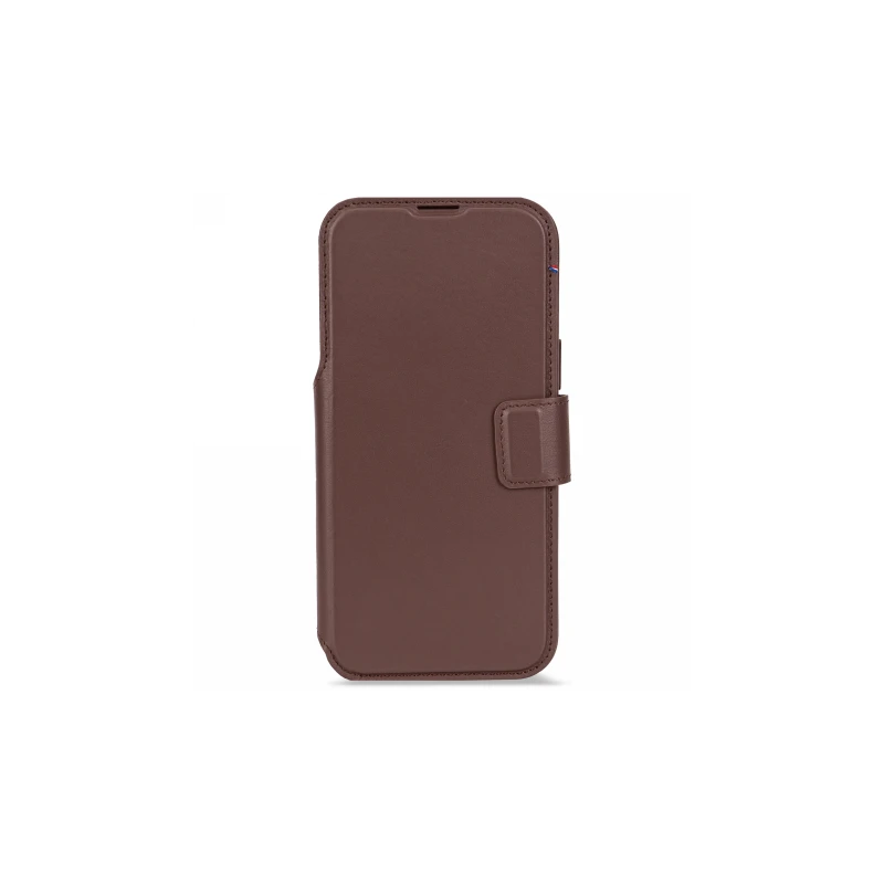 Decoded case dwuczęściowe etui z klapką iPhone 17 Pro MagSafe skóra (chocolat brown)