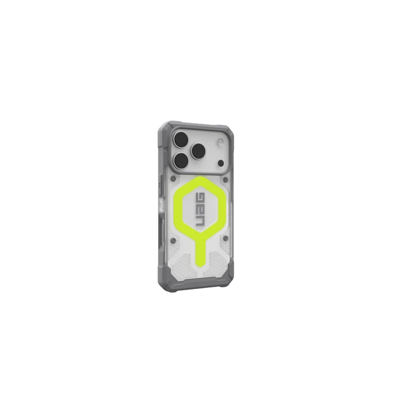 UAG Pathfinder Clear MagSafe - etui do iPhone 17 Pro kompatybilne z MagSafe (active neon)