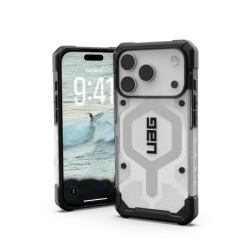 UAG Pathfinder Clear MagSafe - etui do iPhone 17 Pro kompatybilne z MagSafe (ice/silver)