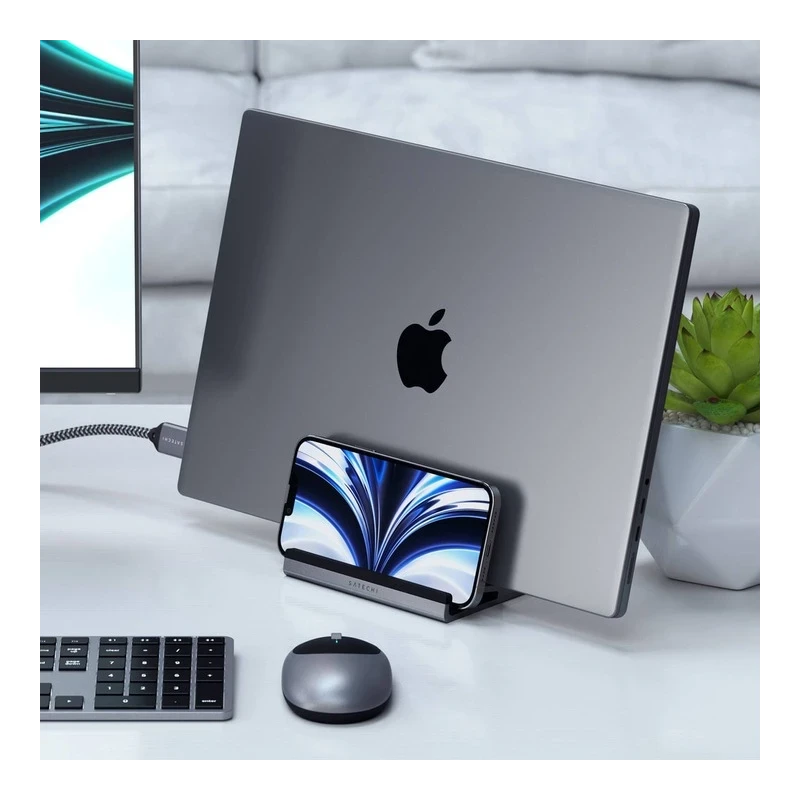 Satechi Dual Vertical Laptop Stand aluminowa podstawka laptopa oraz iPada