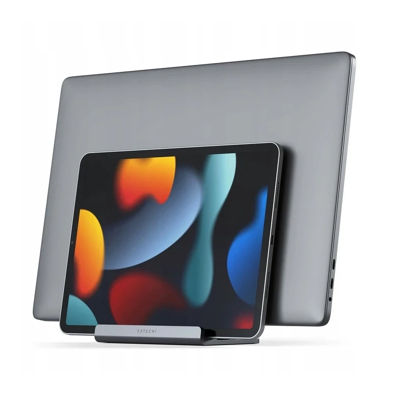 Satechi Dual Vertical Laptop Stand aluminowa podstawka laptopa oraz iPada