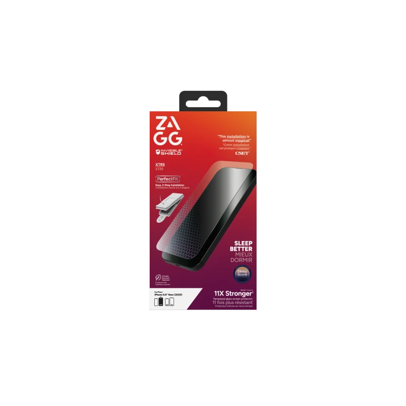 ZAGG Invisibleshield Glass XTR5 - szkło ochronne z grafenem i filtrem światła niebieskiego do iPhone 17 Air