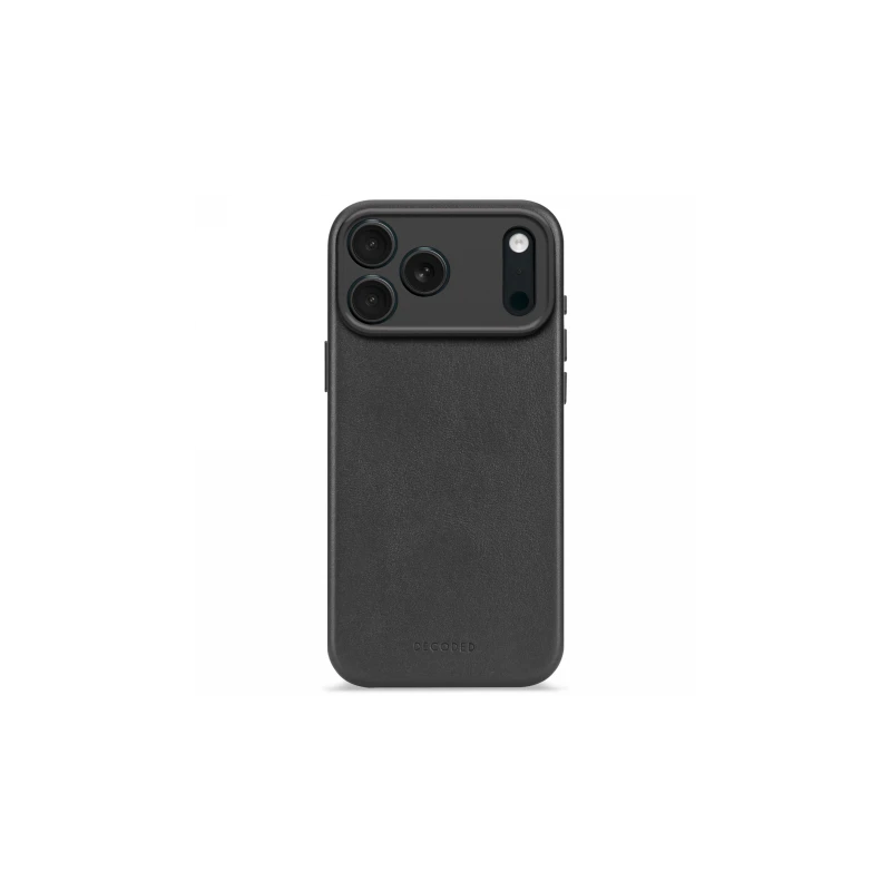 Decoded case etui skórzane plecki mocna obudowa iPhone 17 Pro Max MagSafe (black)
