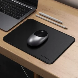 Satechi Premium Mouse Pad - podkładka pod mysz ze skóry wegańskiej czarna