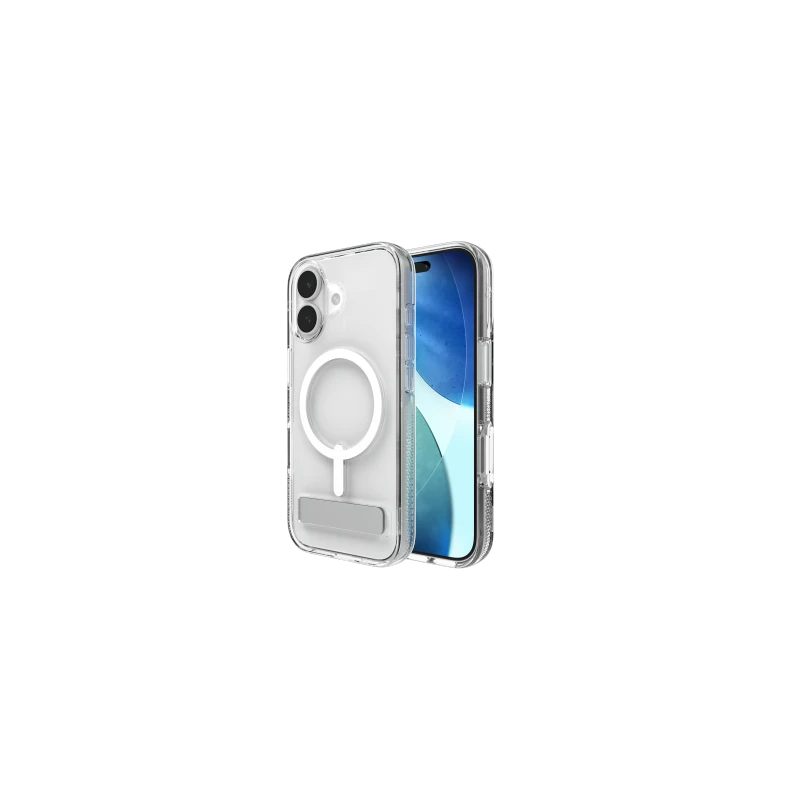 ZAGG Crystal Palace Snap KS - etui z podstawką do iPhone 17 kompatybilne z MagSafe (clear)