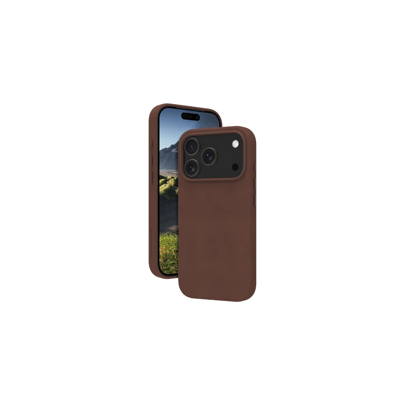 dbramante 1928 Roskilde MS - skórzane etui do iPhone 17 Pro kompatybilna z MagSafe (dark tan)