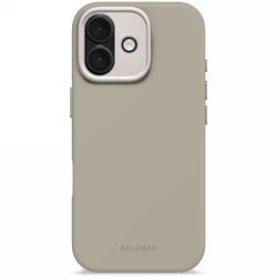 Decoded AntiMicrobial Silicone Backcover - silikonowa obudowa ochronna do iPhone 17 kompatybilna z MagSafe (soft taupe)