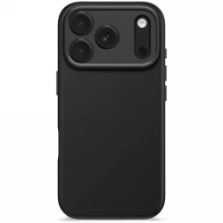 Decoded AntiMicrobial Silicone Backcover - silikonowa obudowa ochronna do iPhone 17 Pro kompatybilna z MagSafe (phantom black)