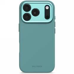 Decoded AntiMicrobial Silicone Backcover - silikonowa obudowa ochronna do iPhone 17 Pro kompatybilna z MagSafe (retro blue)