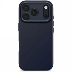 Decoded AntiMicrobial Silicone Backcover - silikonowa obudowa ochronna do iPhone 17 Pro kompatybilna z MagSafe (true navy)