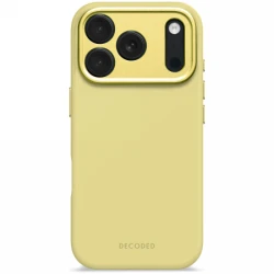 Decoded AntiMicrobial Silicone Backcover - silikonowa obudowa ochronna do iPhone 17 Pro kompatybilna z MagSafe (yuma yellow)