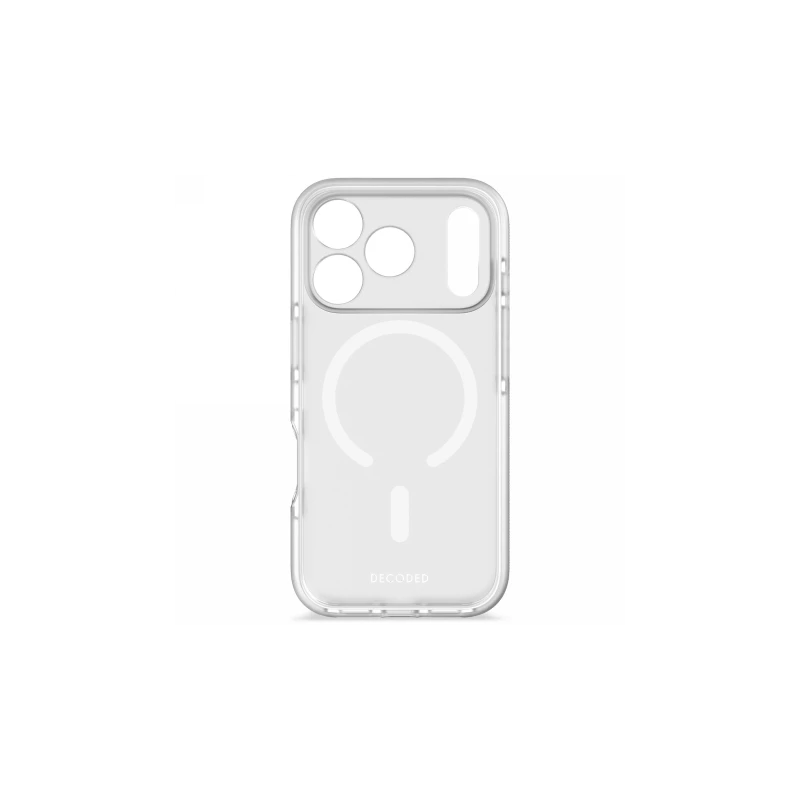 Decoded DropTec Transparent Backcover - obudowa ochronna do iPhone 17 Pro Max kompatybilna z MagSafe (frosted white)