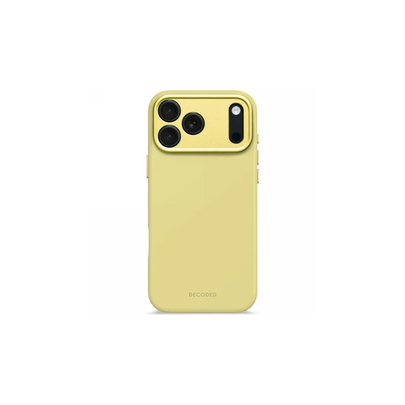 Decoded AntiMicrobial Silicone Backcover - silikonowa obudowa ochronna do iPhone 17 Pro Max kompatybilna z MagSafe (yuma yellow)