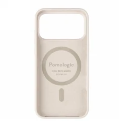 Pomologic CoverCase - silikonowa obudowa ochronna do iPhone 17 Pro Max kompatybilna z MagSafe (ivory)