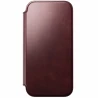 NOMAD Modern Leather Folio - skórzane etui do iPhone 17 Pro Max kompatybilne z MagSafe  skóra Horween (burgundy)