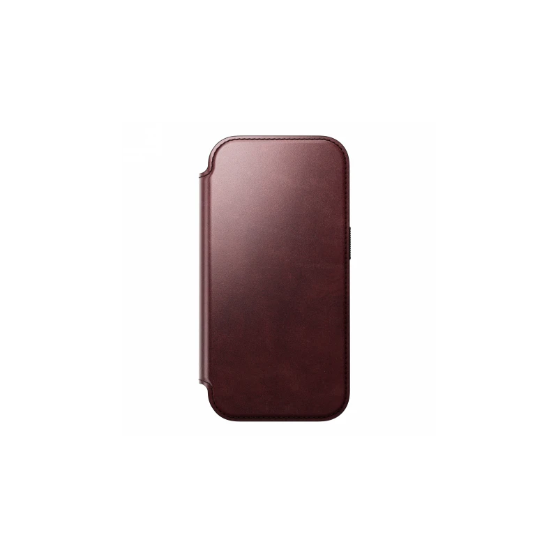NOMAD pokrowiec case etui z klapką iPhone 17 Pro MagSafe skóra Horween (burgundy)