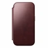 NOMAD Modern Leather Folio - skórzane etui do iPhone 17 Pro kompatybilne z MagSafe  skóra Horween (burgundy)