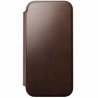 NOMAD Modern Leather Folio - skórzane etui do iPhone 17 Pro Max kompatybilne z MagSafe  skóra Horween (rustic brown)