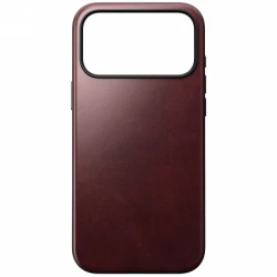 NOMAD Modern Leather Case - skórzane etui do iPhone 17 Pro Max kompatybilne z MagSafe  skóra Horween (burgundy)