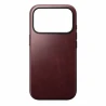 NOMAD Modern Leather Case - skórzane etui do iPhone 17 Pro kompatybilne z MagSafe  skóra Horween (burgundy)