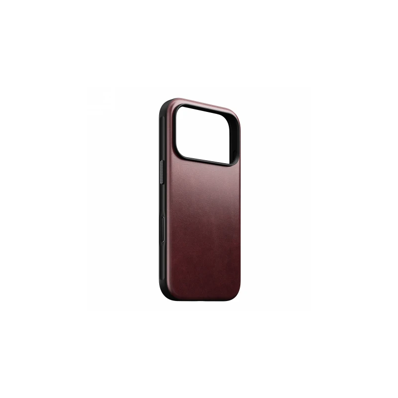 NOMAD Modern Leather Case - skórzane etui do iPhone 17 Pro kompatybilne z MagSafe  skóra Horween (burgundy)